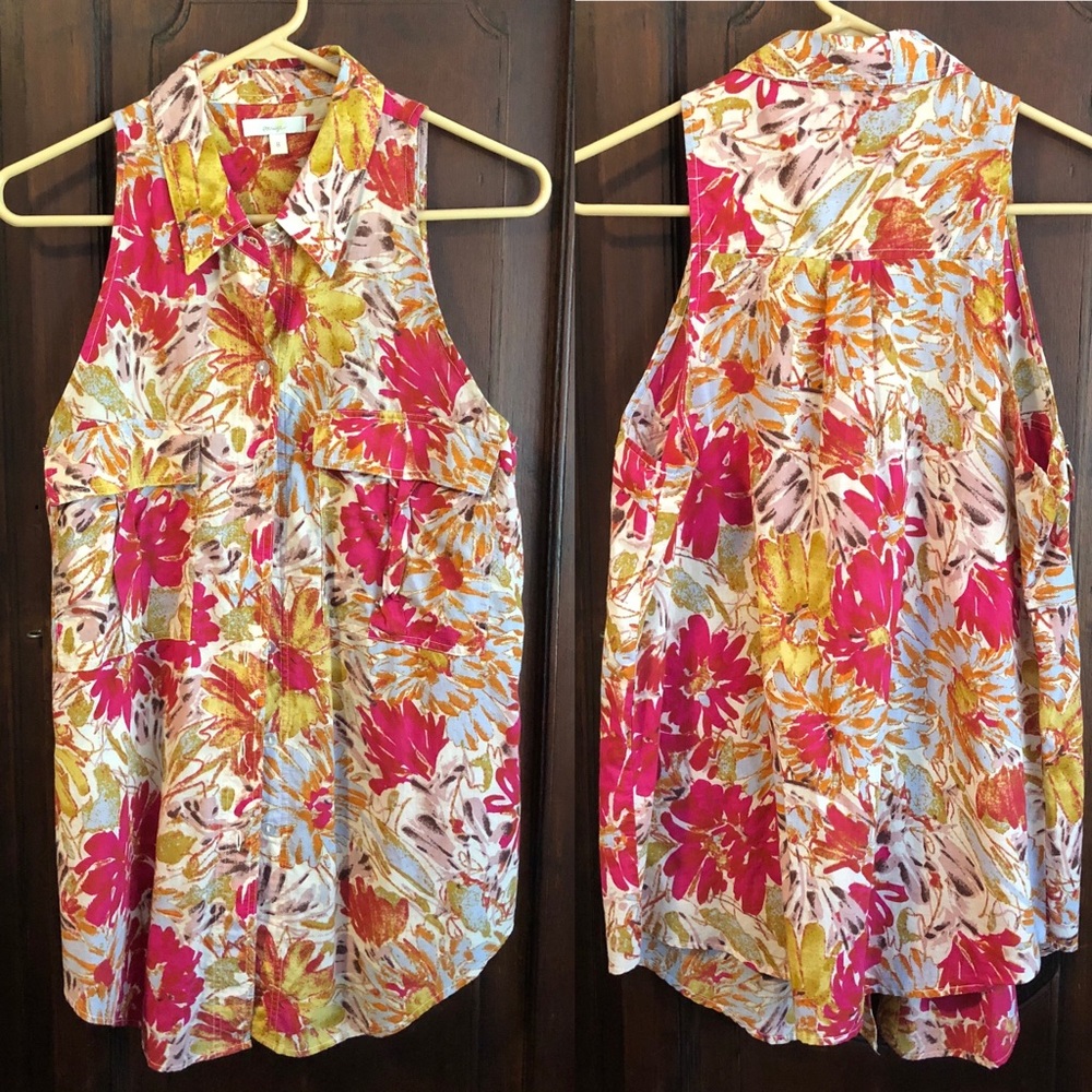 Anthropologie Porridge Sleeveless Top